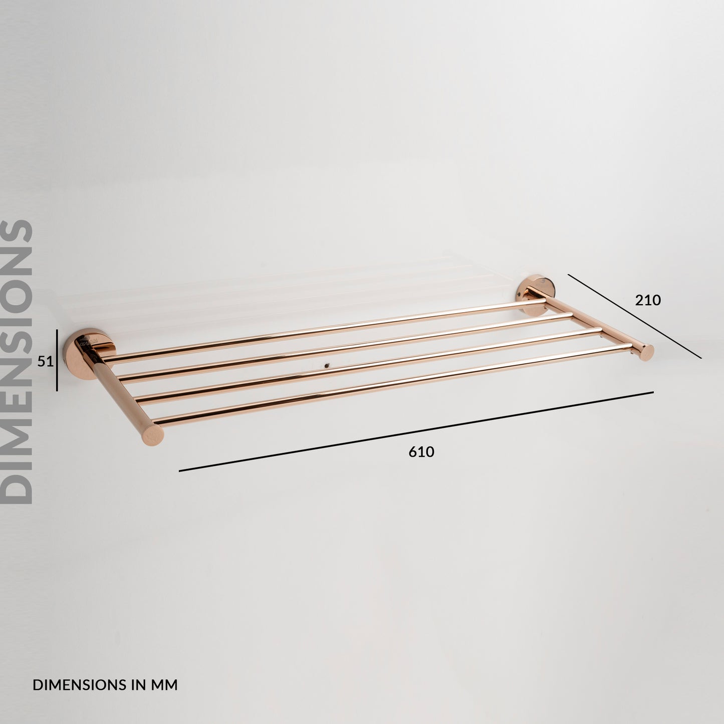 Towel Rack Shelf | Ruby Series