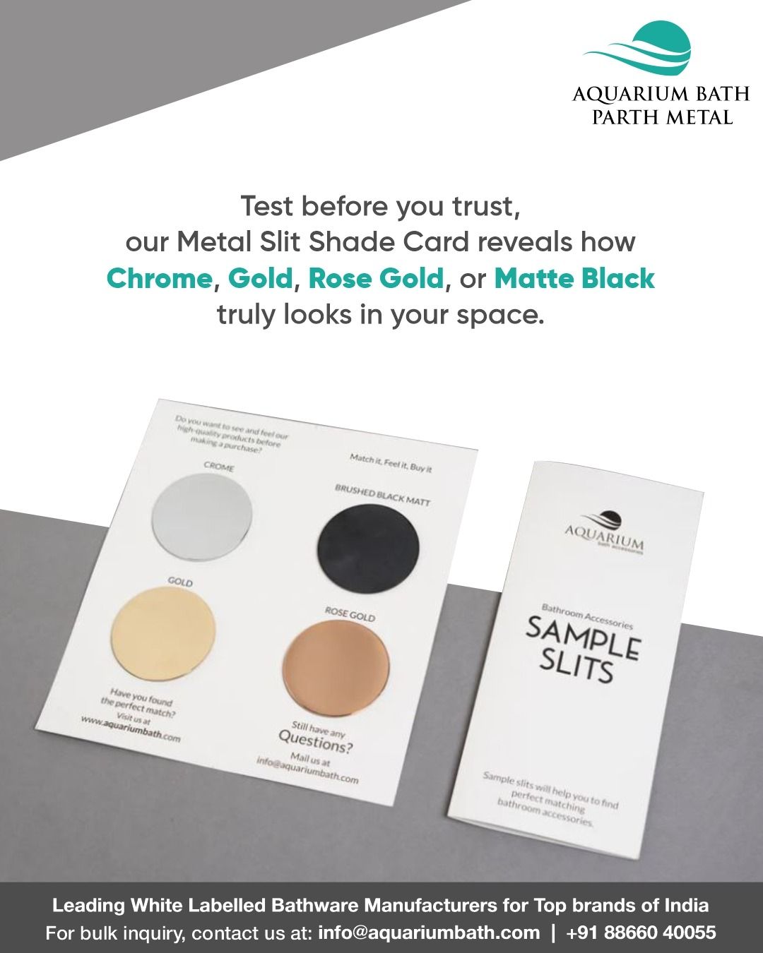 Seeing Is Believing: The Metal Slit Shade Card