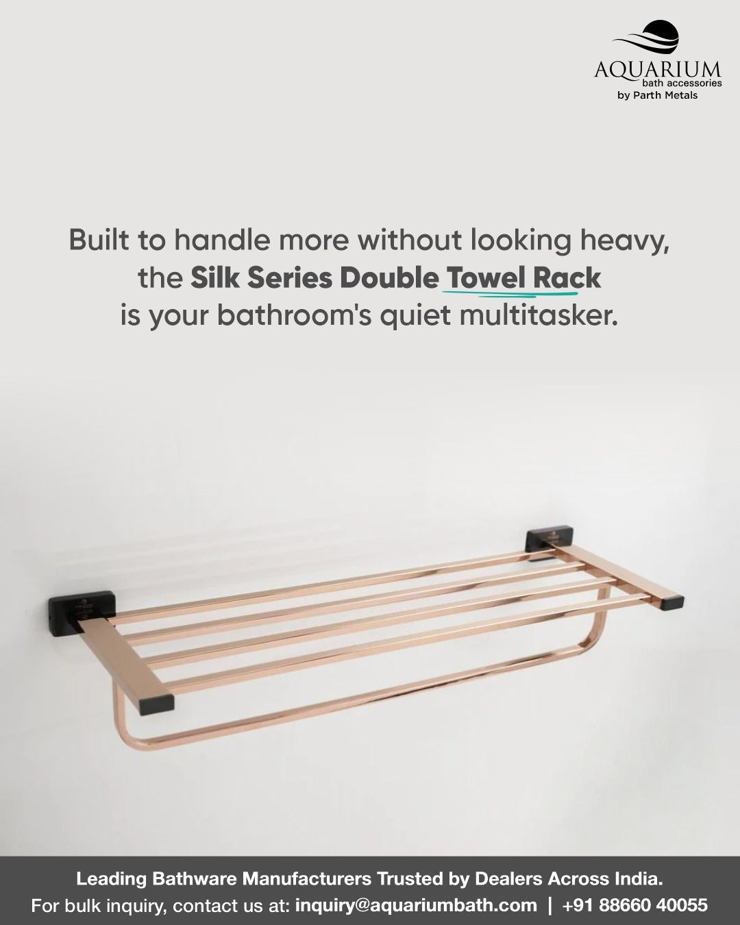 Design That Belongs: The Silk Series Double Towel Rack