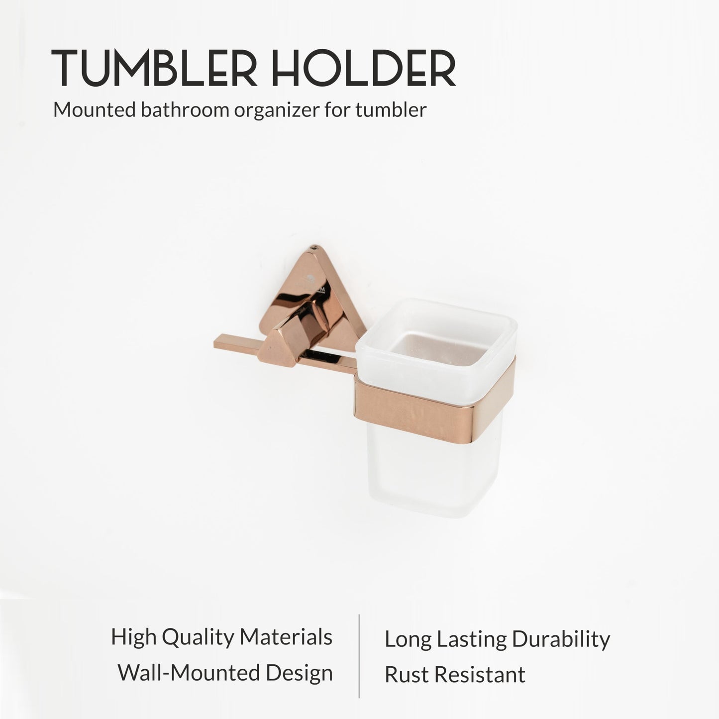 Tumble Holder | Glass | Rosy Series
