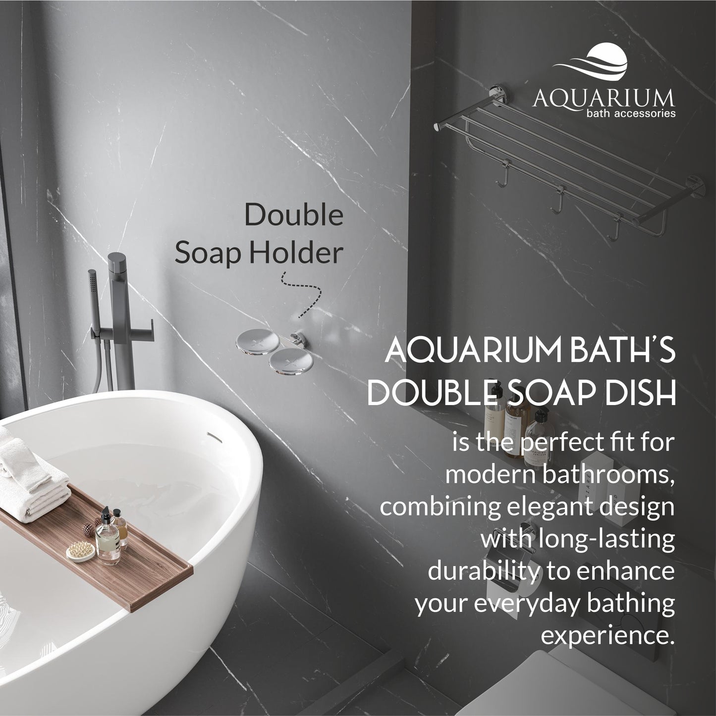 Double Soap Holder | Ruby Series