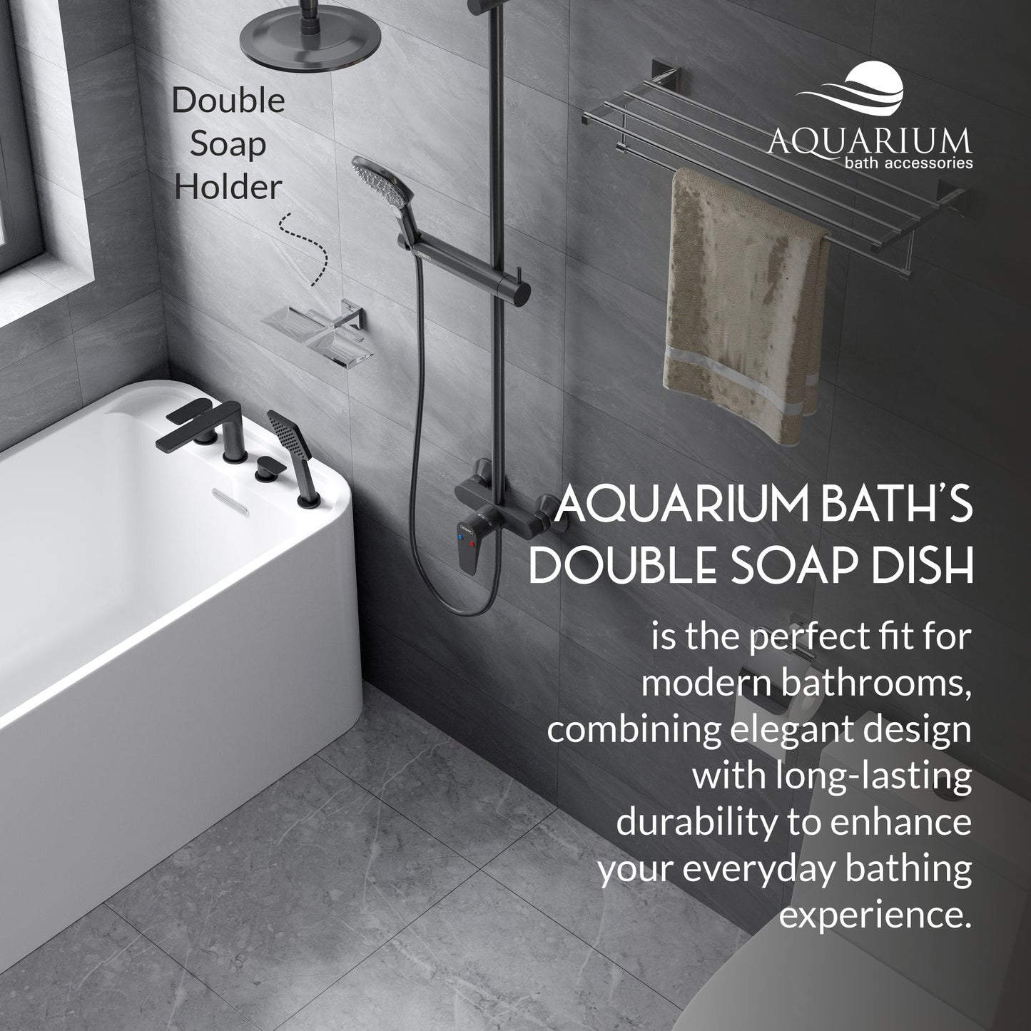 Double Soap Holder | Titan Series