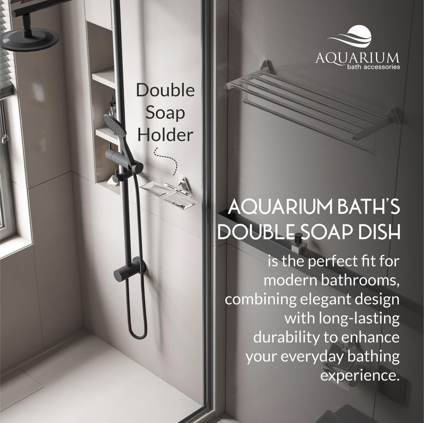 Double Soap Holder | Rosy Series