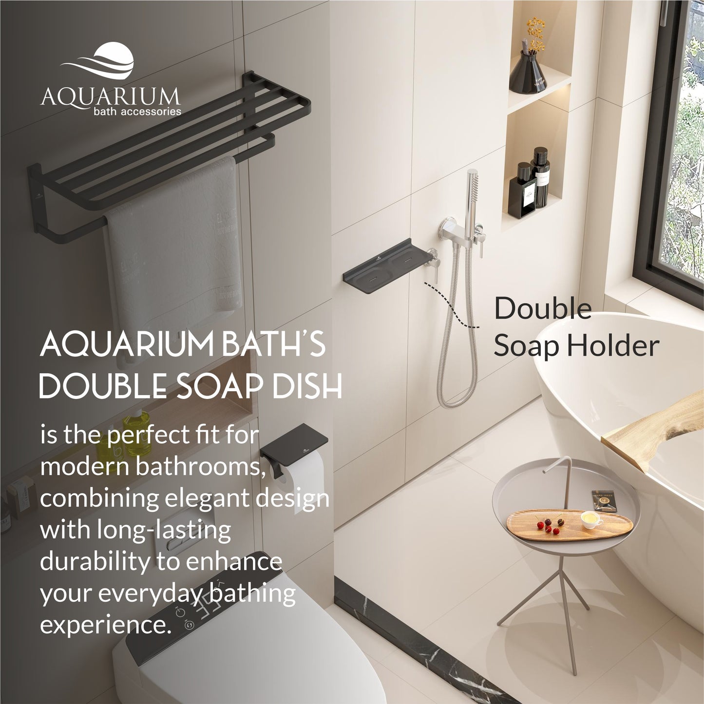 Double Soap Holder| Salmon Series