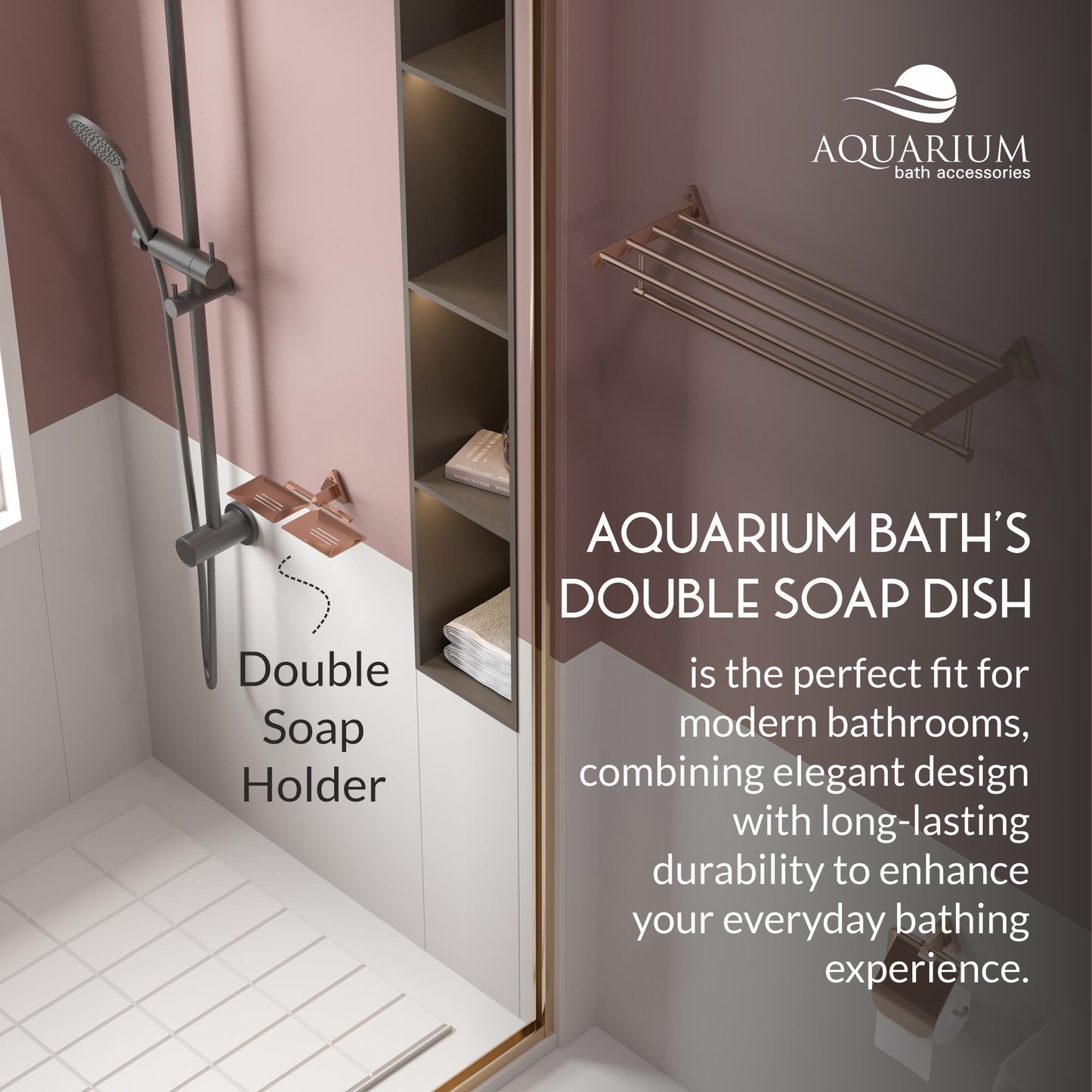 Double Soap Holder | Rosy Series