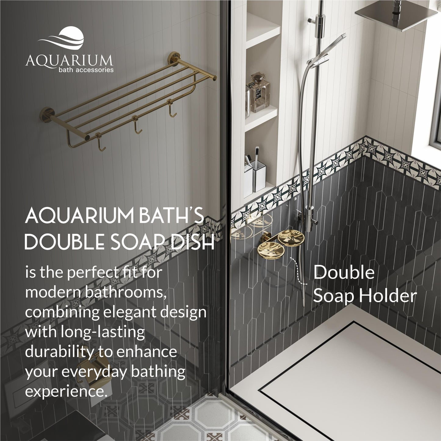 Double Soap Holder | Ruby Series