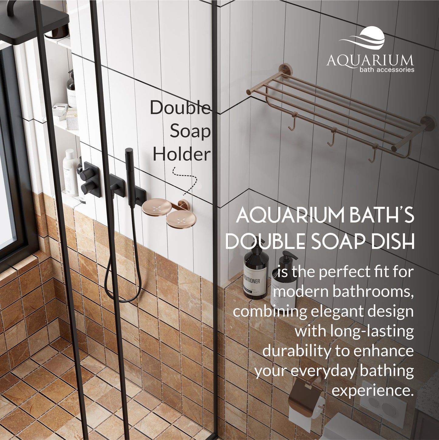 Double Soap Holder | Ruby Series