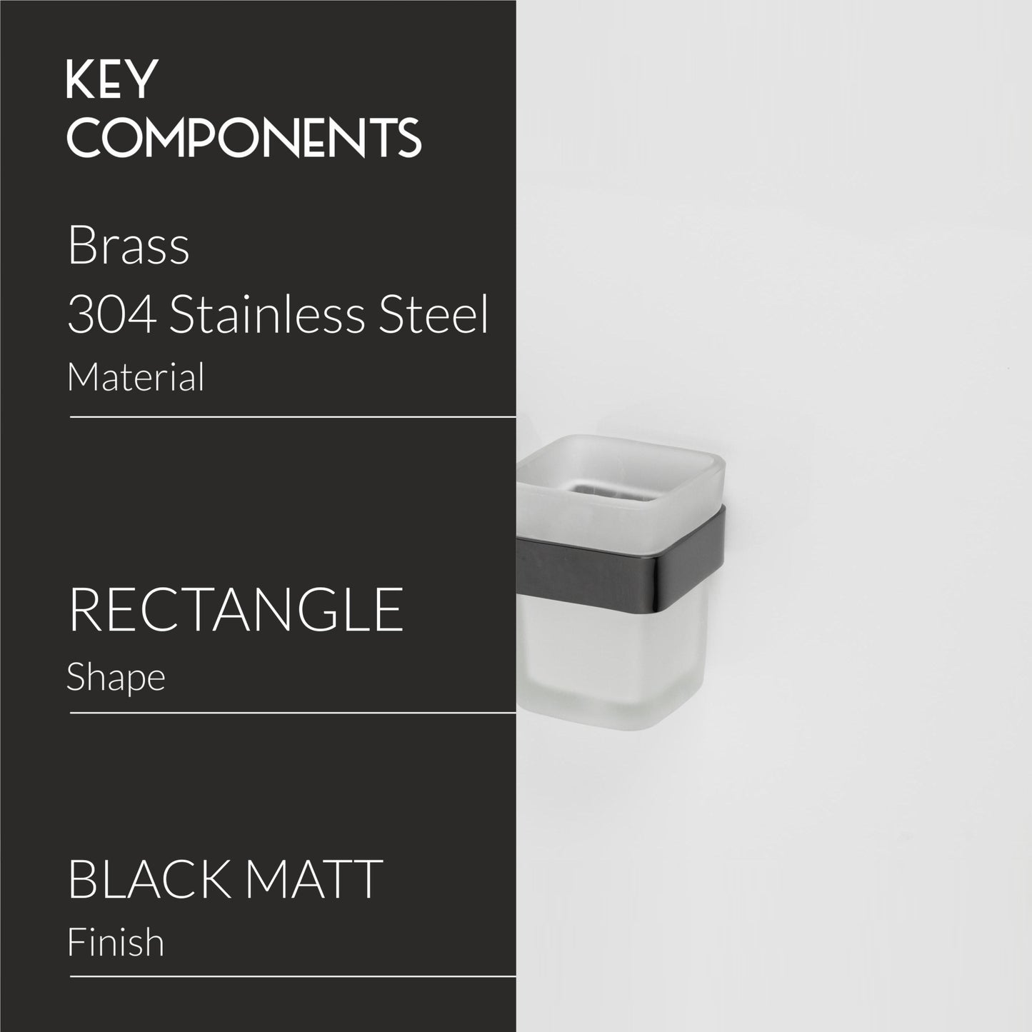 Tumble Holder | Glass | Rosy Series