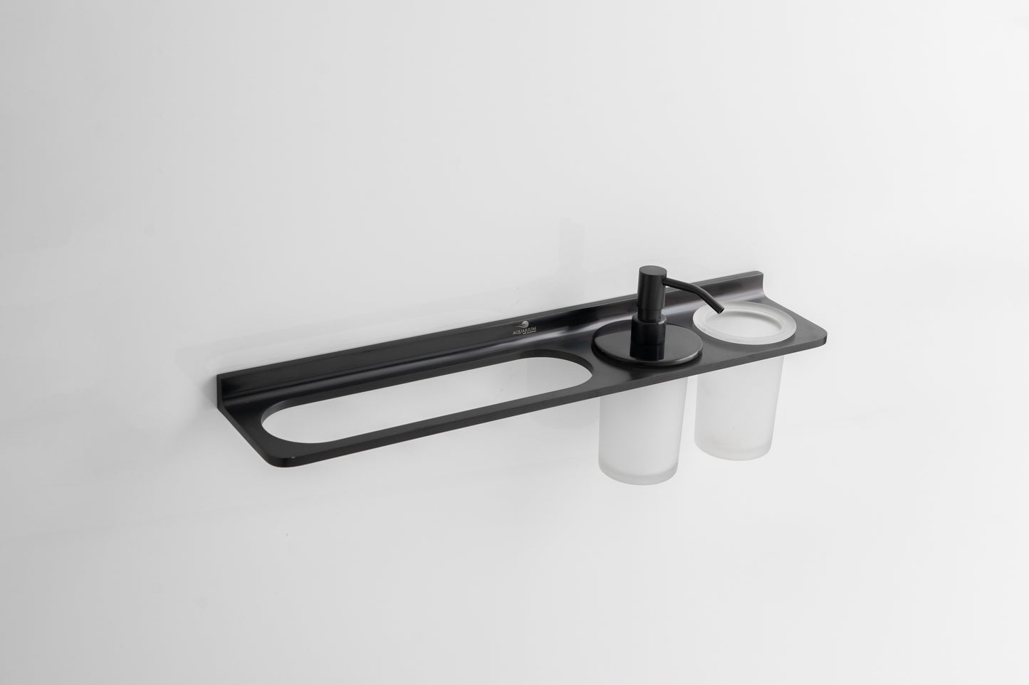 Towel Holder With Tumbler Holder With Liquid Holder | Salmon Series