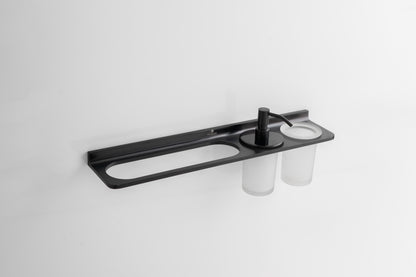 Towel Holder With Tumbler Holder With Liquid Holder | Salmon Series