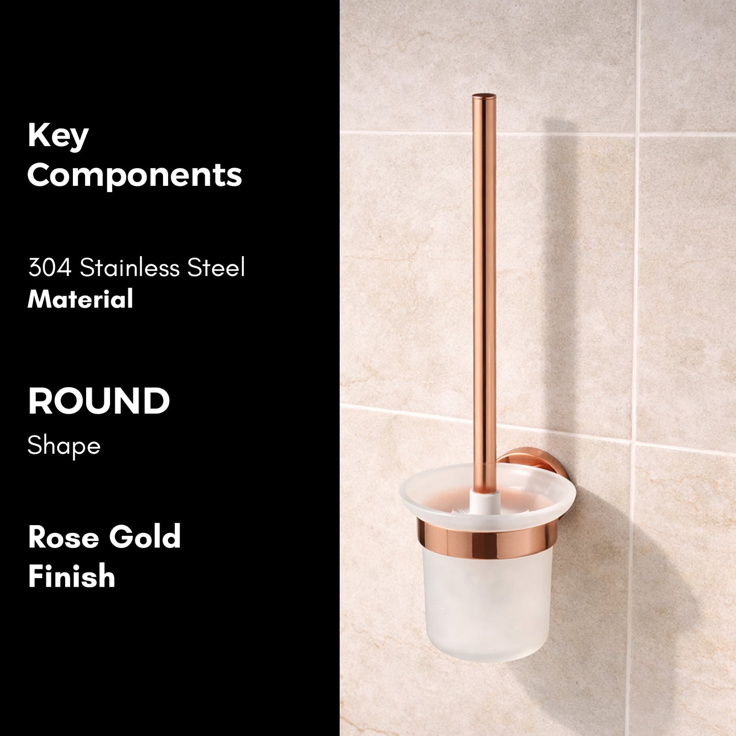 Toilet Brush Holder | Round