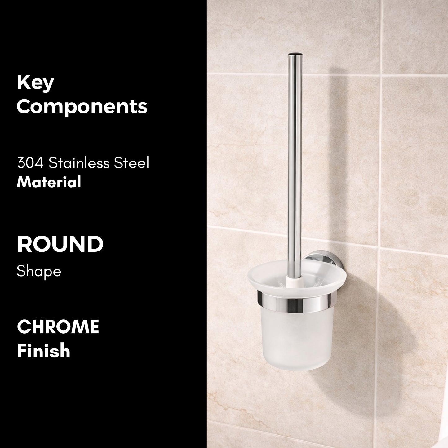 Toilet Brush Holder | Round