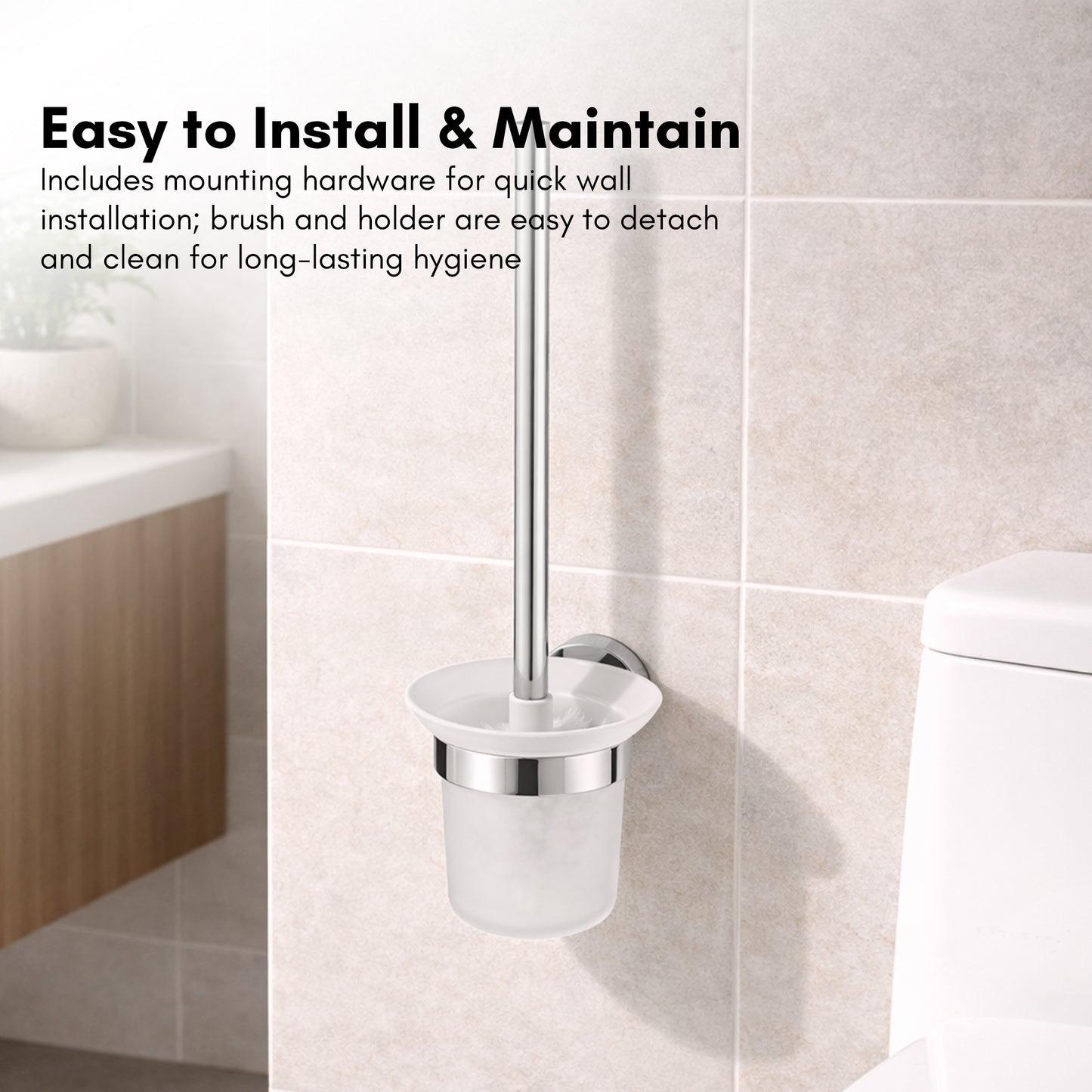 Toilet Brush Holder | Round