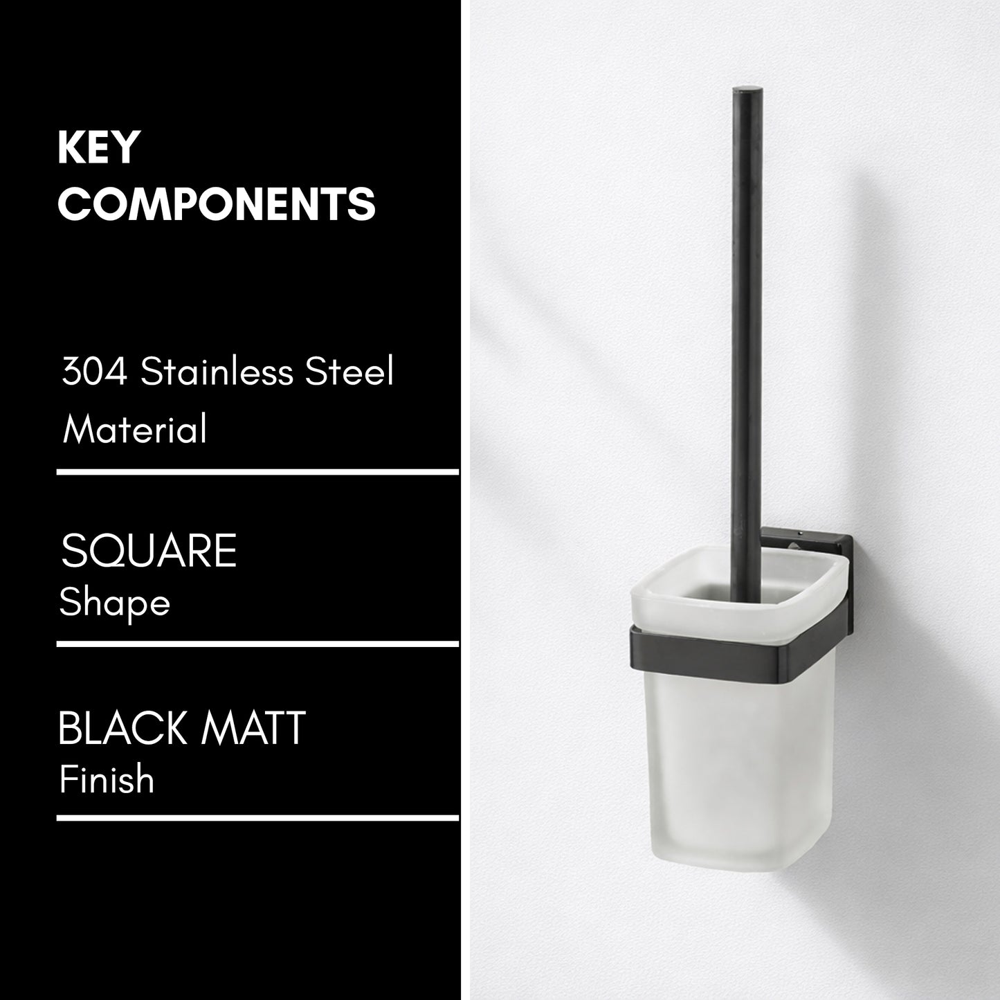 Toilet Brush Holder | Square