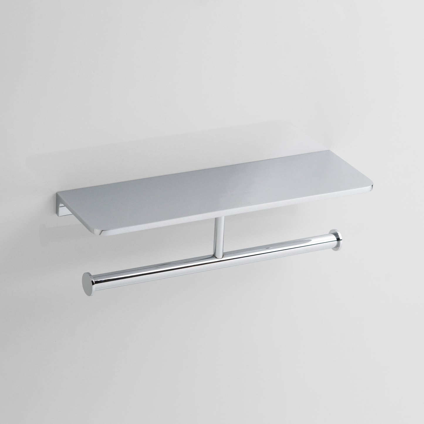 Double Paper Holder With Shelf | Salmon Series