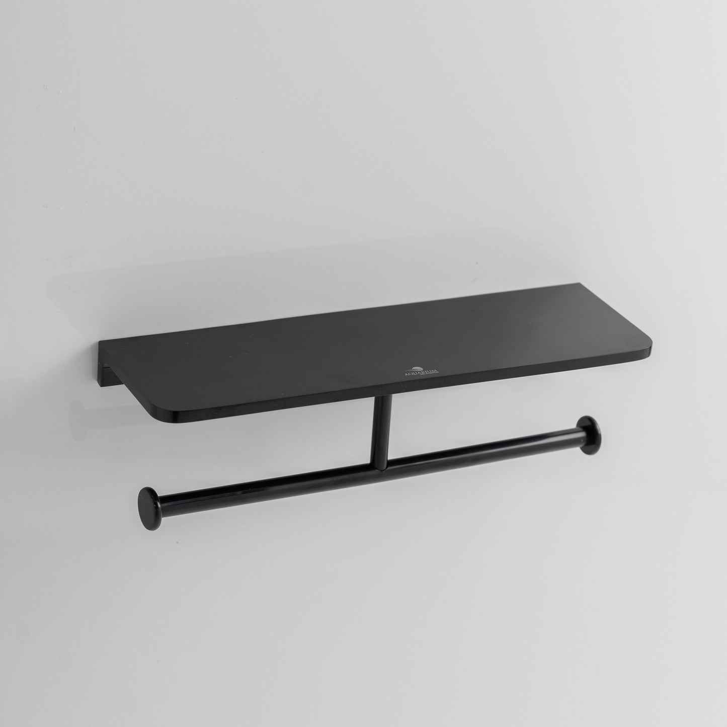 Double Paper Holder With Shelf | Salmon Series