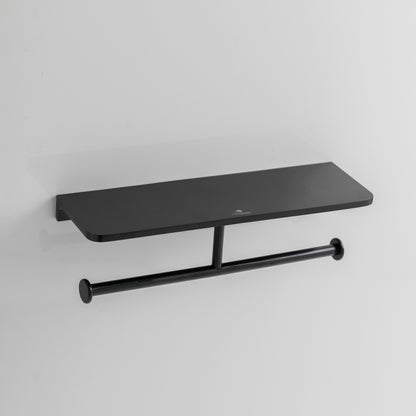 Double Paper Holder With Shelf | Salmon Series