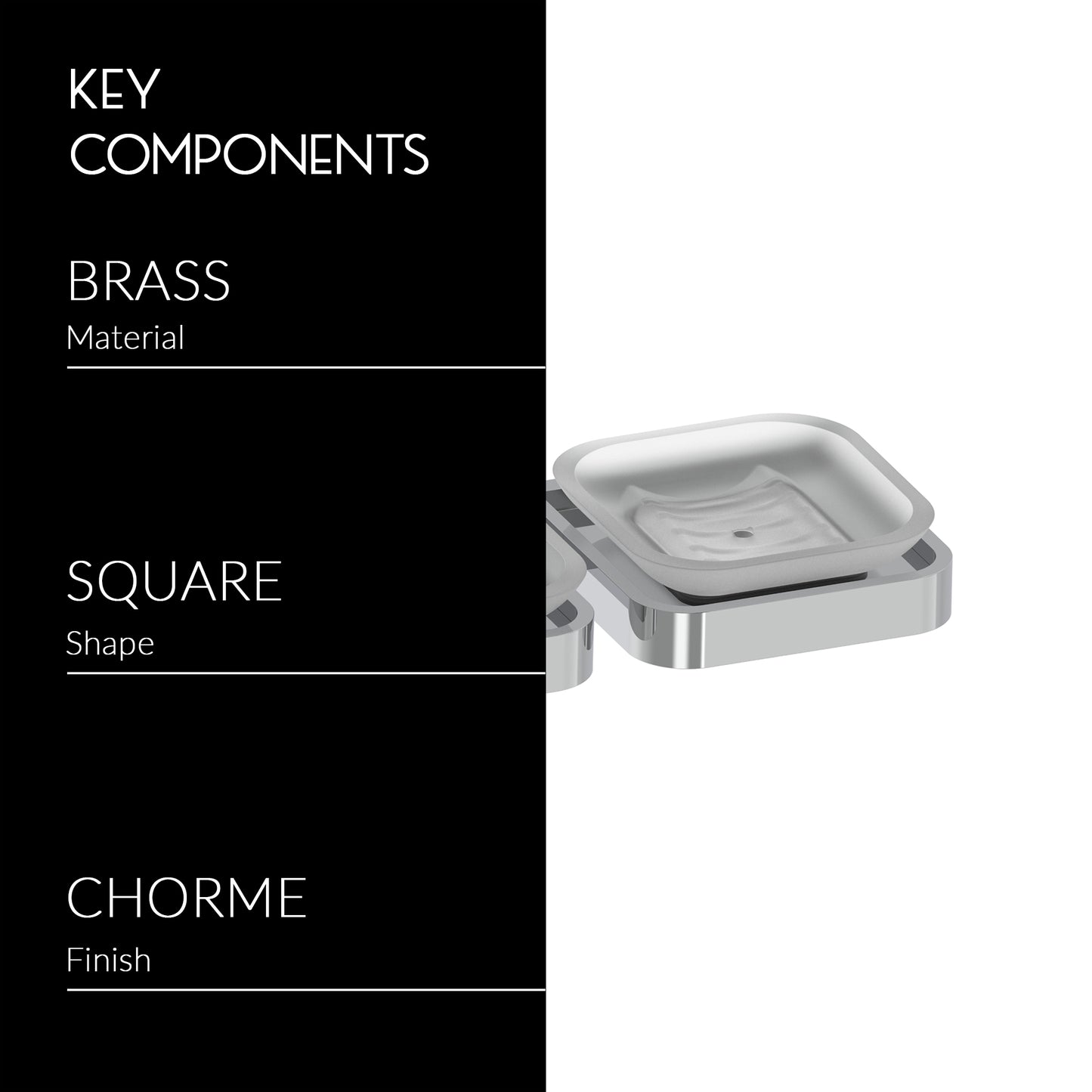 Double Soap Holder | Caviar Series