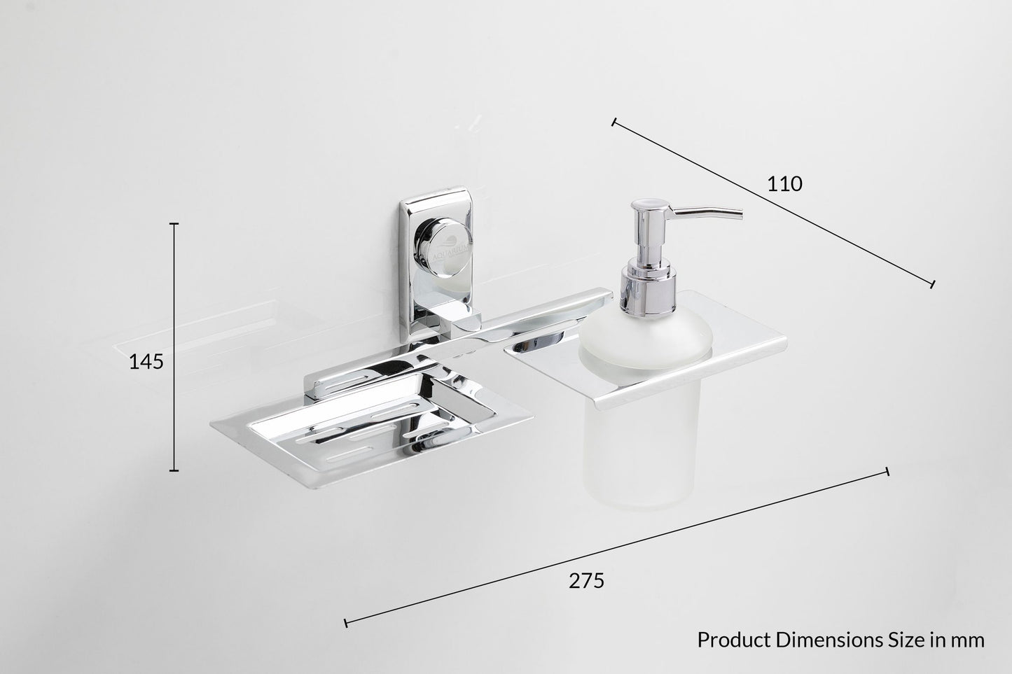 Soap Holder with Liquid Dispenser | Larry Series