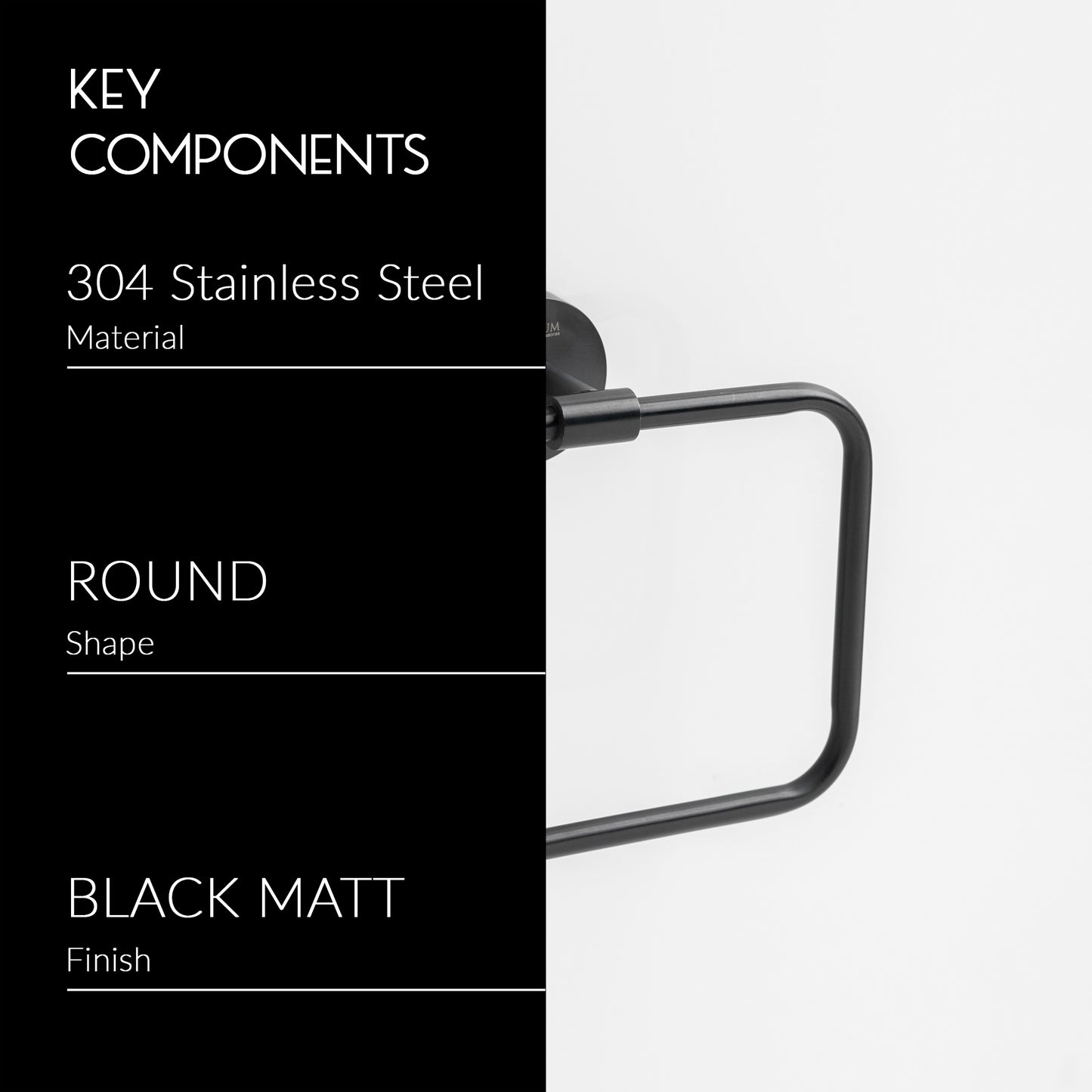 Towel Ring | Square | Ruby Series
