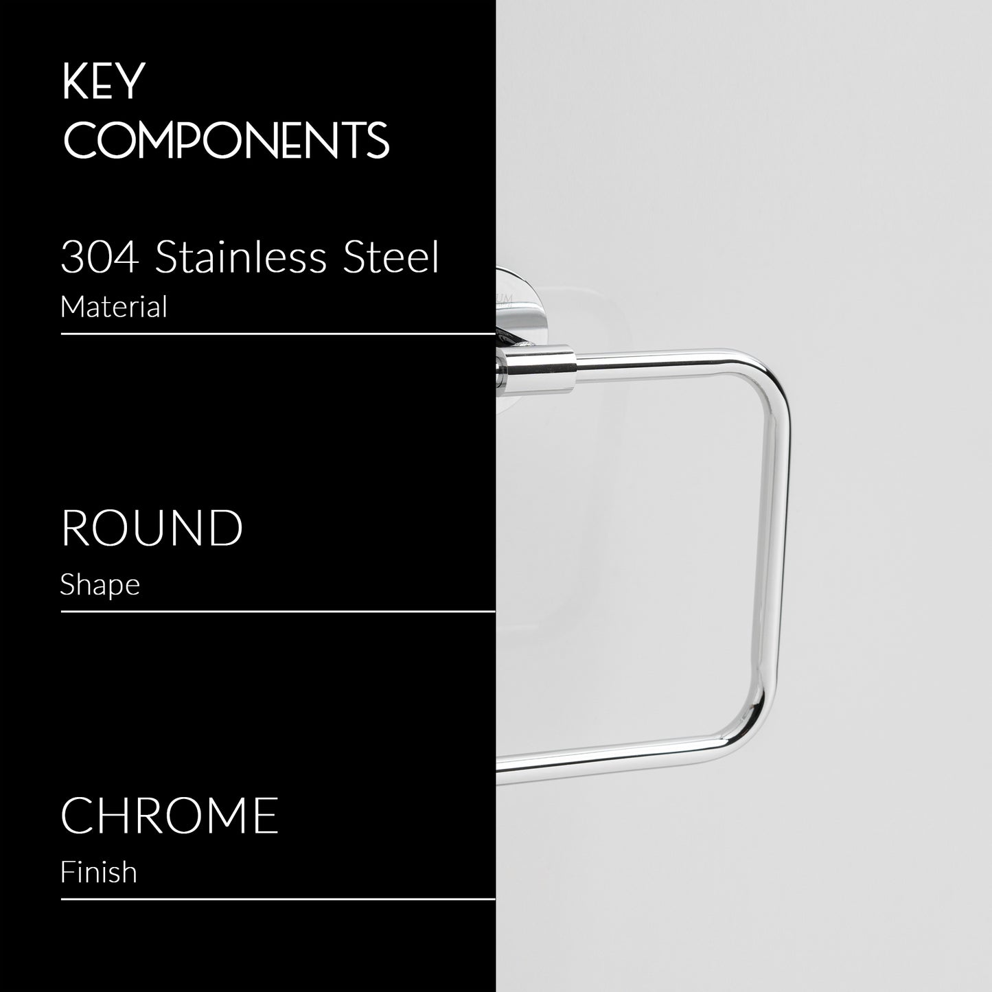 Towel Ring | Square | Ruby Series