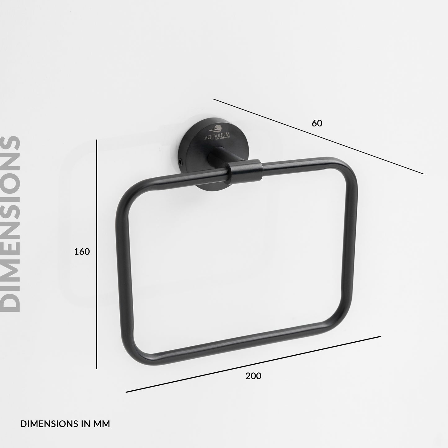 Towel Ring | Square | Ruby Series