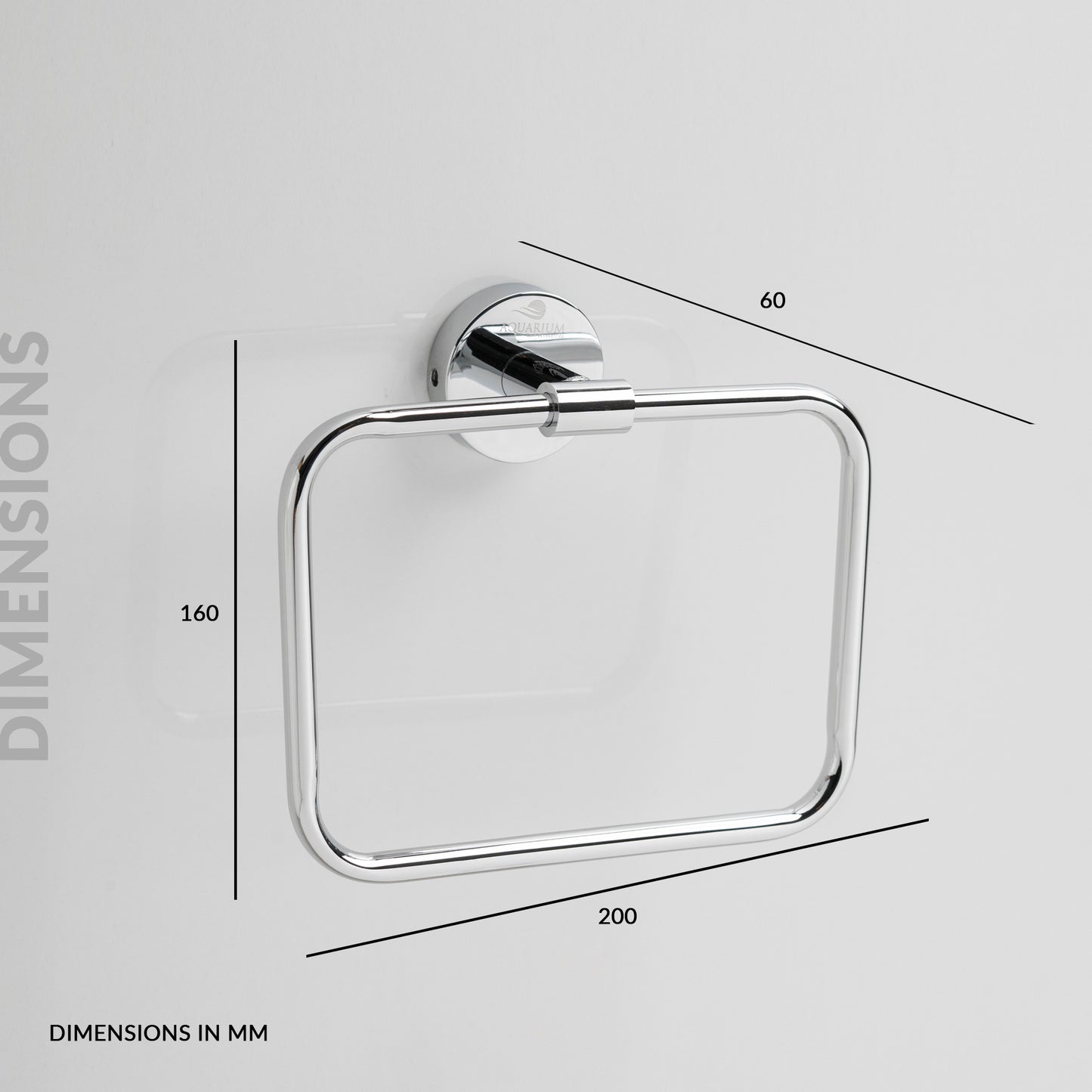 Towel Ring | Square | Ruby Series