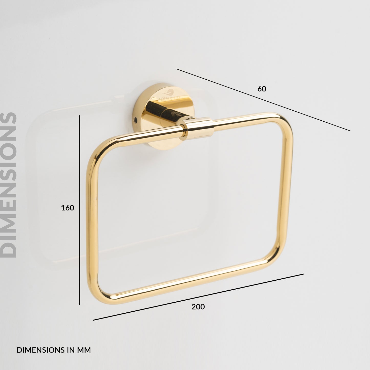 Towel Ring | Square | Ruby Series