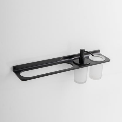 Towel Holder With Tumbler Holder With Liquid Holder | Salmon Series