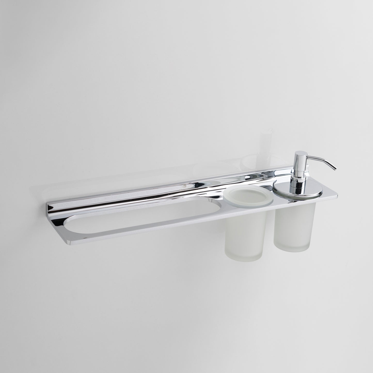 Towel Holder With Tumbler Holder With Liquid Holder | Salmon Series