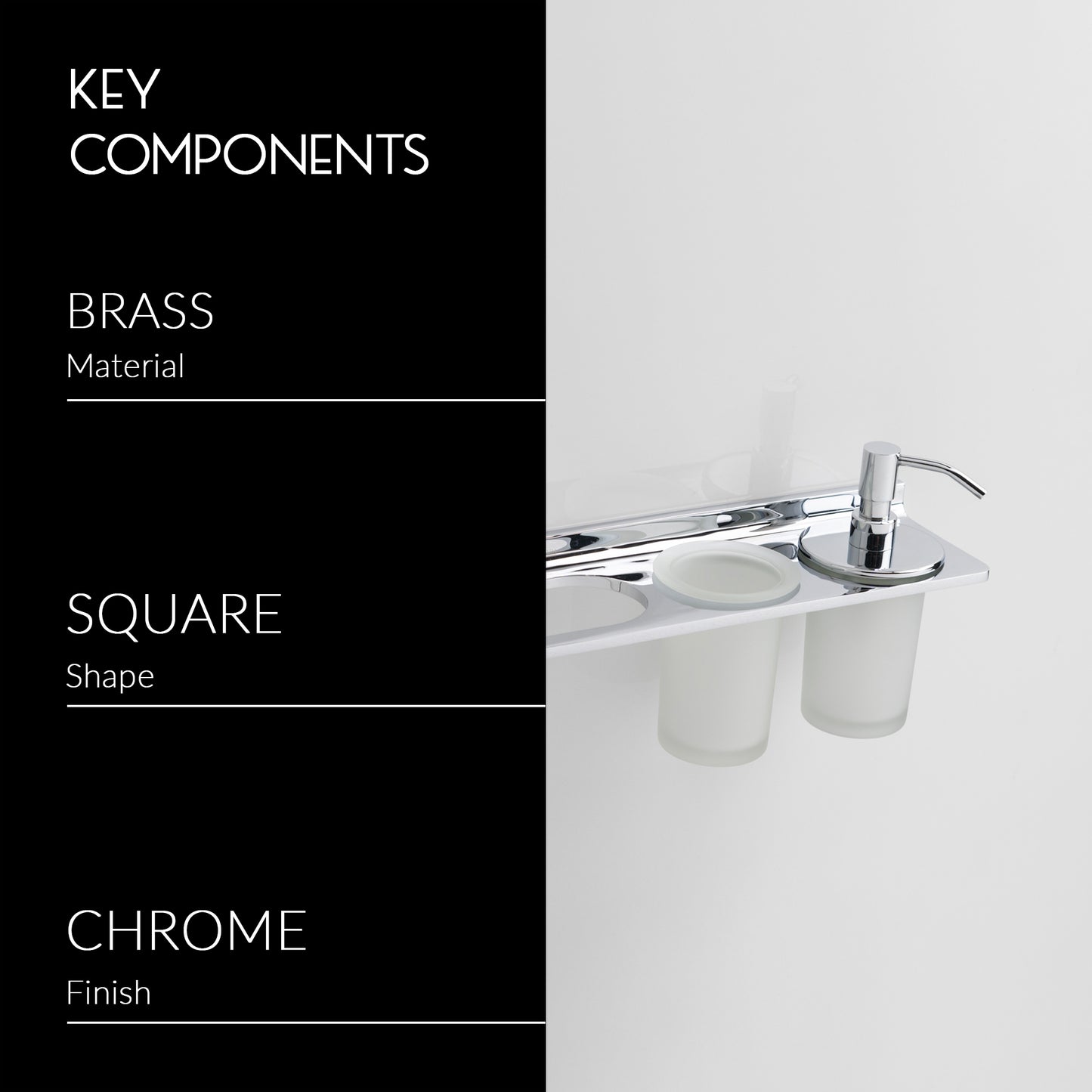 Towel Holder With Tumbler Holder With Liquid Holder | Salmon Series