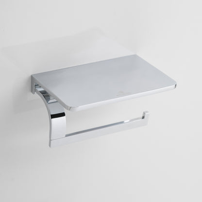 Paper Holder With Shelf | salmon Series