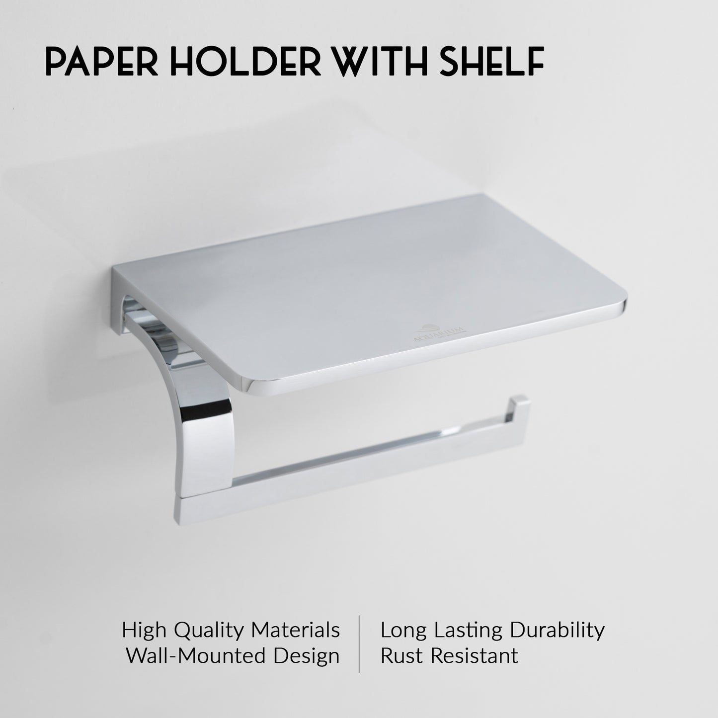 Paper Holder With Shelf | salmon Series