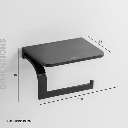 Paper Holder With Shelf | salmon Series