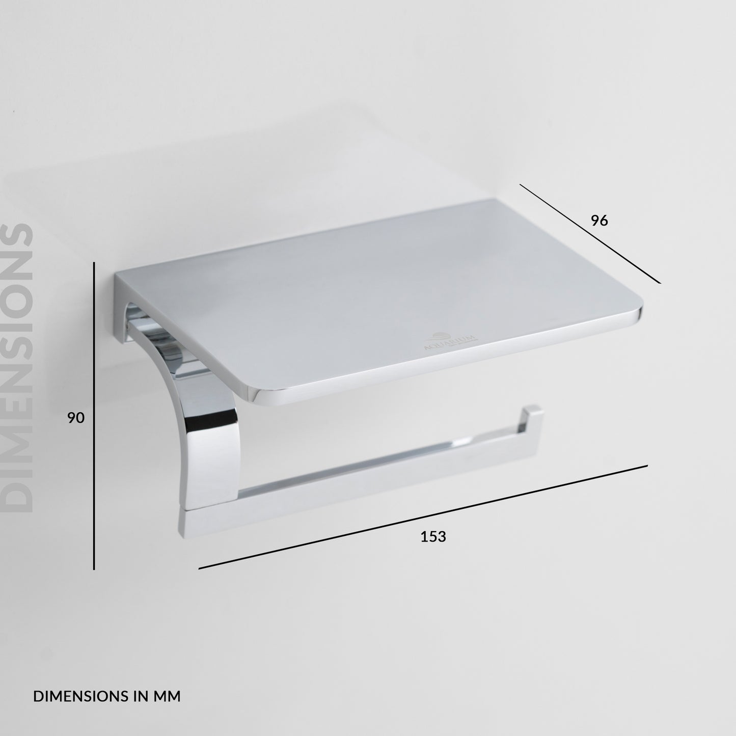 Paper Holder With Shelf | salmon Series