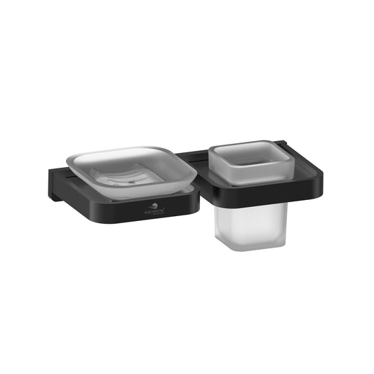 Soap Holder With Tumbler Holder | Caviar Series