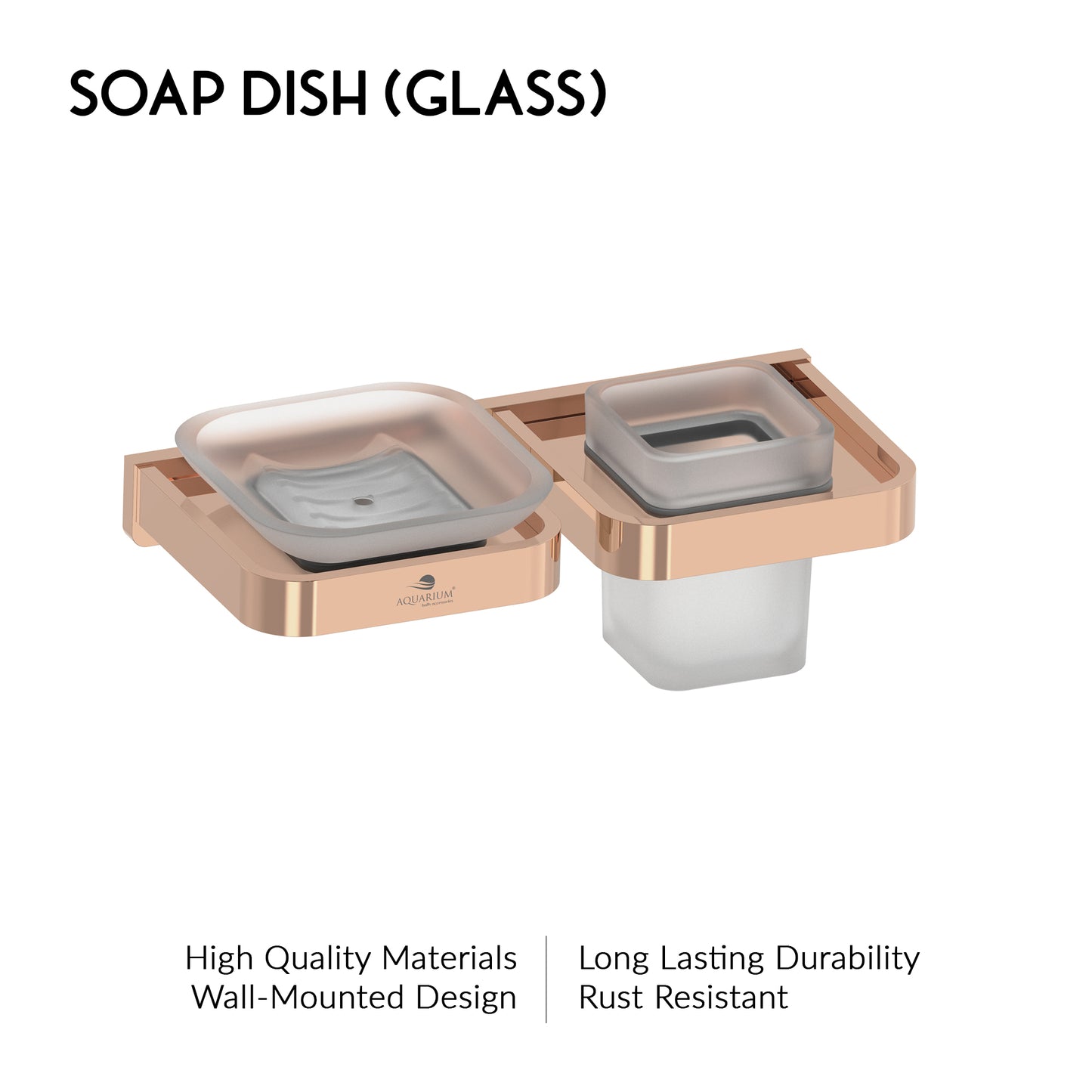 Soap Holder With Tumbler Holder | Caviar Series