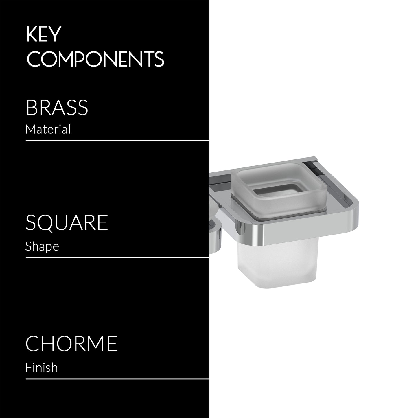 Soap Holder With Tumbler Holder | Caviar Series