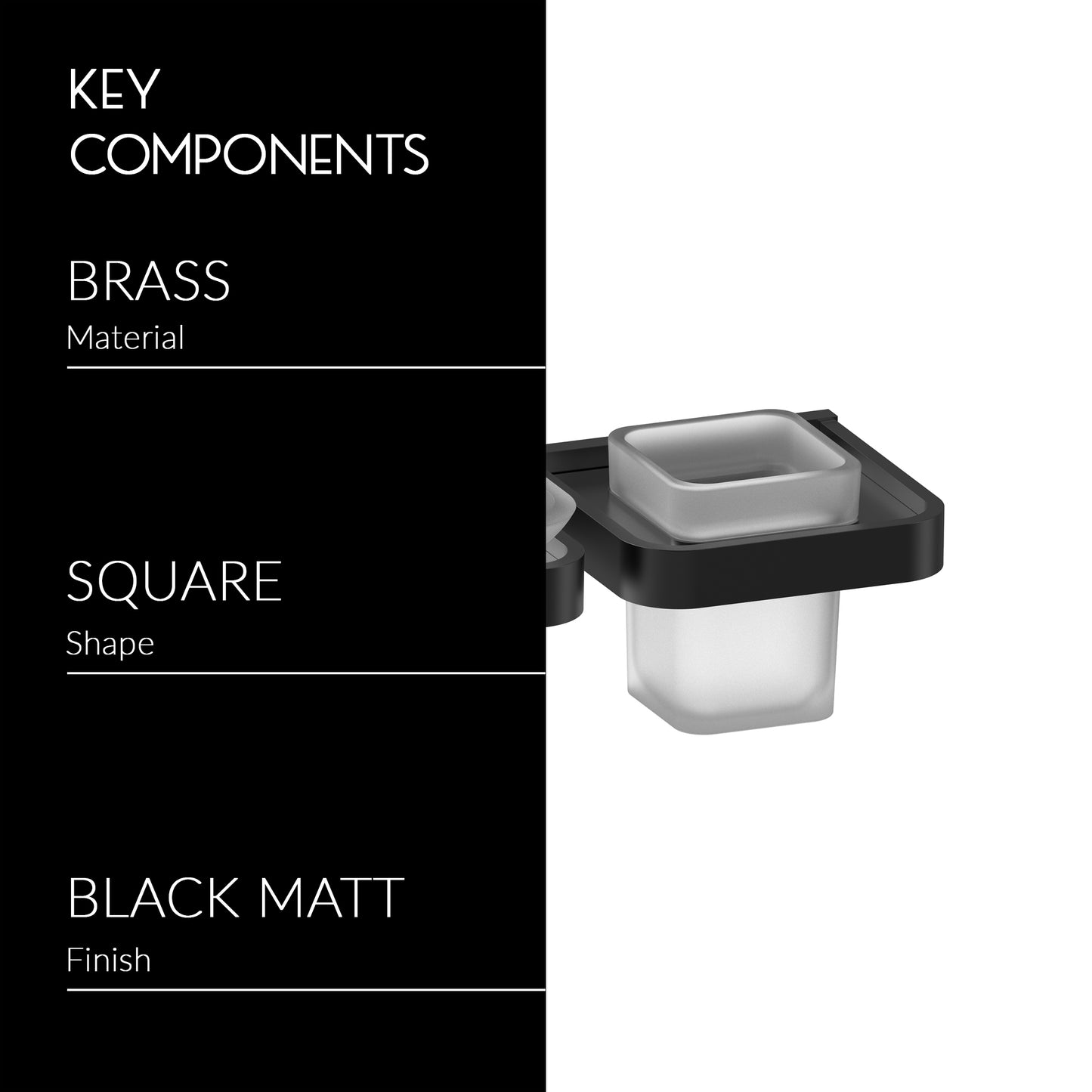 Soap Holder With Tumbler Holder | Caviar Series