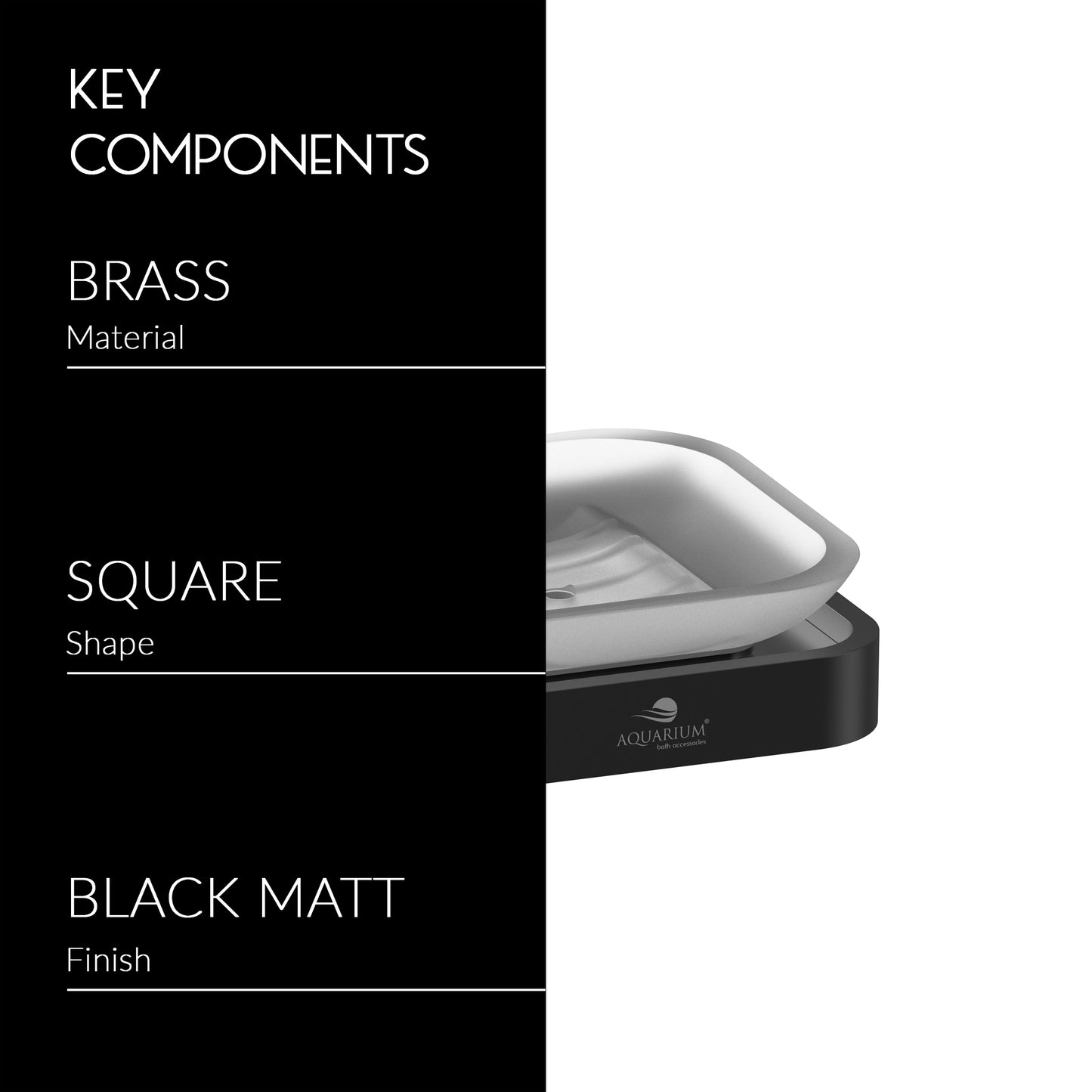 Soap Holder | Caviar Series | Glass