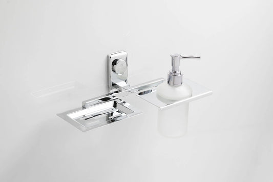 Soap Holder with Liquid Dispenser | Larry Series