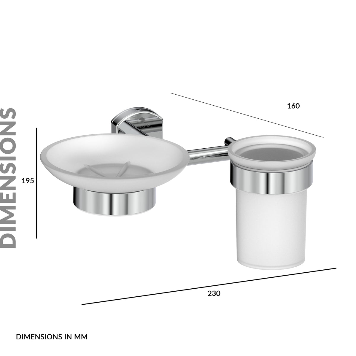 Soap Holder With Tumbler Holder | Shine