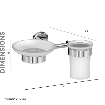 Soap Holder With Tumbler Holder | Shine