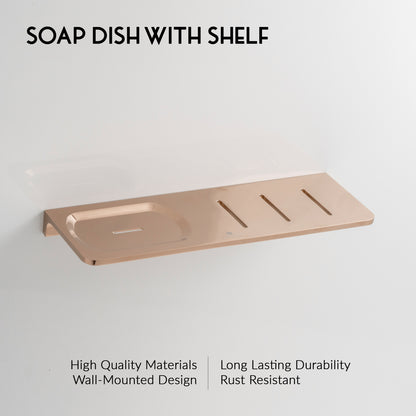 Soap Holder With Shelf | Salmon Series