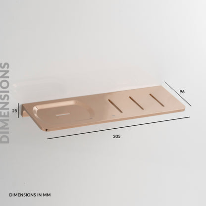 Soap Holder With Shelf | Salmon Series