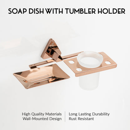 Soap Holder with Tumbler Holder | Rosy Series