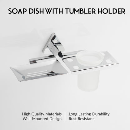 Soap Holder with Tumbler Holder | Rosy Series