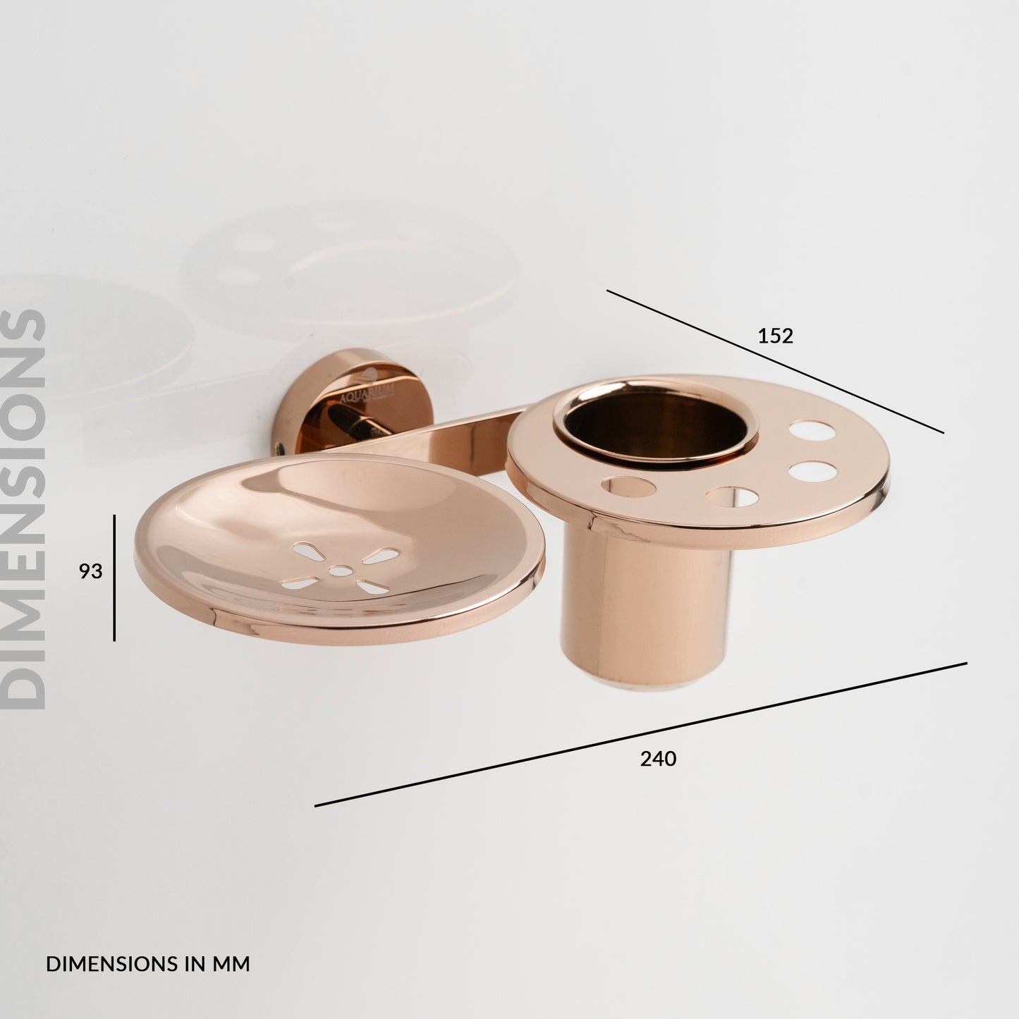 Soap Holder with Tumbler Holder | Ruby Series