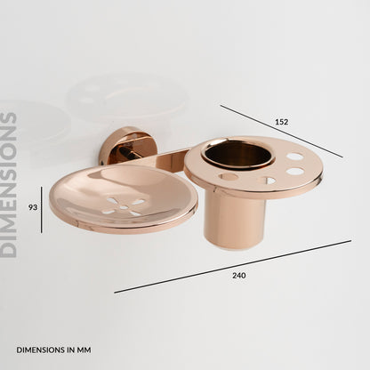 Soap Holder with Tumbler Holder | Ruby Series