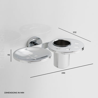 Soap Holder with Tumbler Holder | Ruby Series